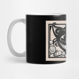 Smiling Black Cat Mug